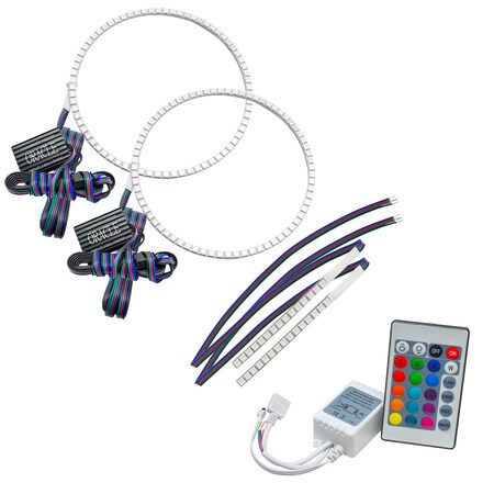 Oracle Lighting 21C BRONCO COLORSHIFT HEADLIGHT HALO KIT WDRL BAR BASE HEADLIGHTS WSIMPLE CONTROLLER 1471-504